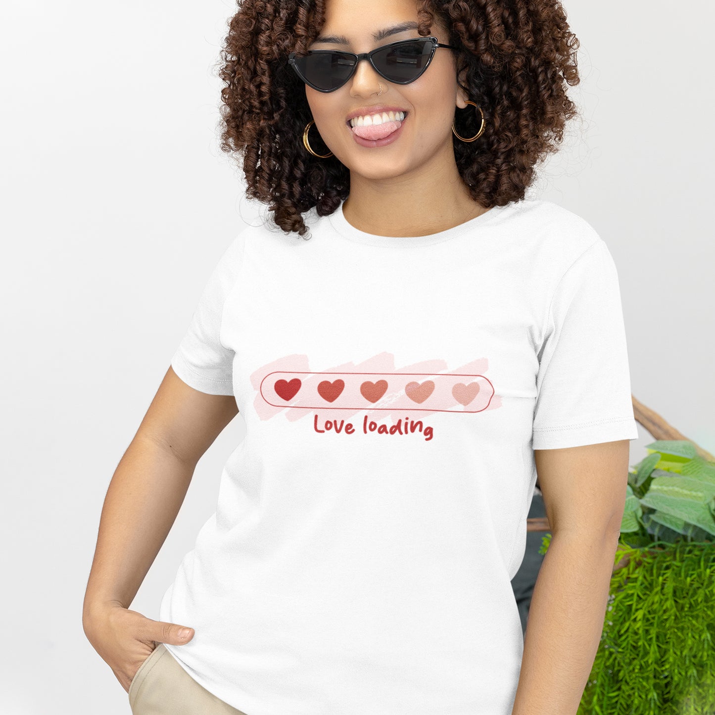 Love Loading T-Shirt – Cute Heart Progress Bar Valentine Shirt
