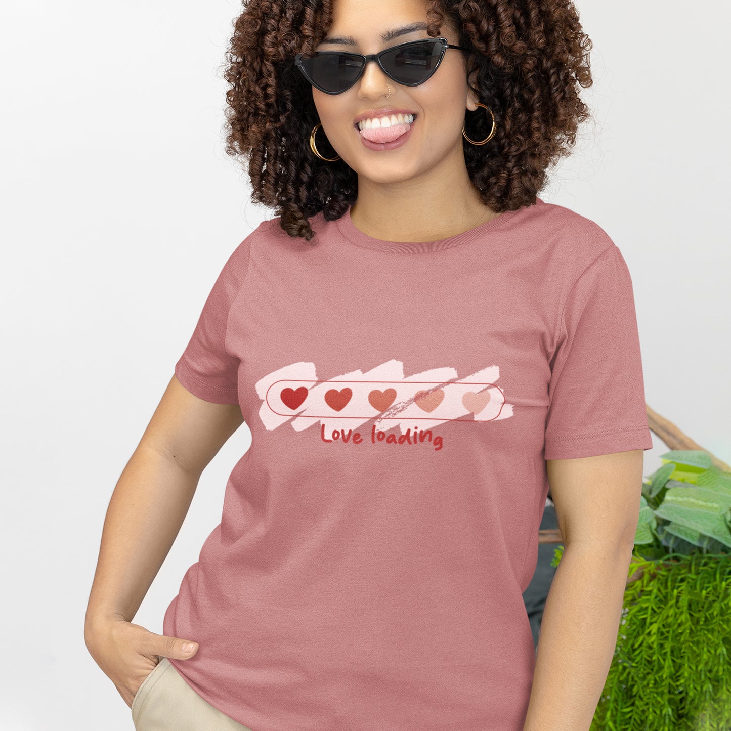 Love Loading T-Shirt – Cute Heart Progress Bar Valentine Shirt
