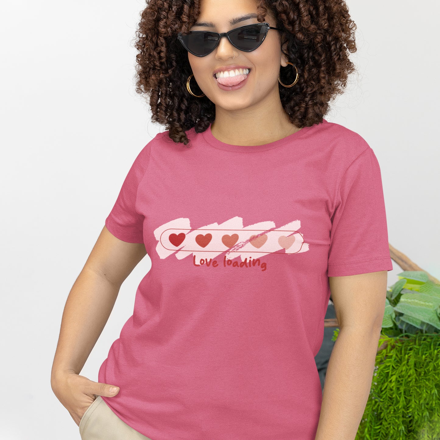 Love Loading T-Shirt – Cute Heart Progress Bar Valentine Shirt