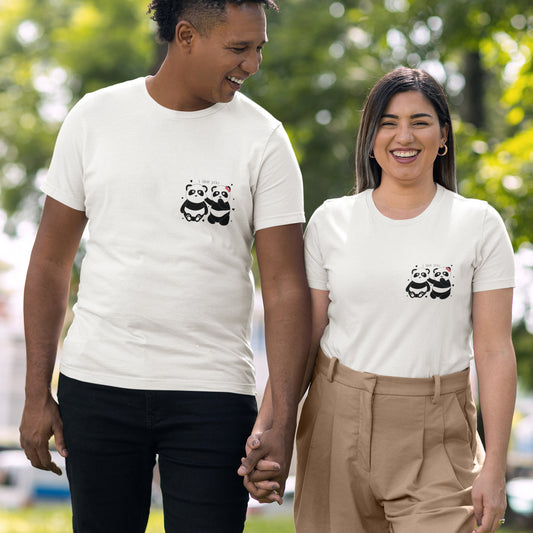 Cute Panda Couple – Kawaii Love T-Shirt