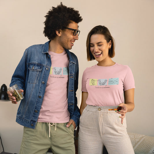 Friends Moments T-Shirt – Minimalist Friendship Illustration