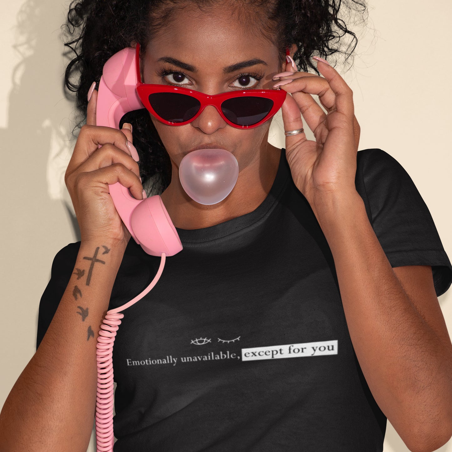 Emotionally Unavailable Except for You Minimalist Unisex T-Shirt