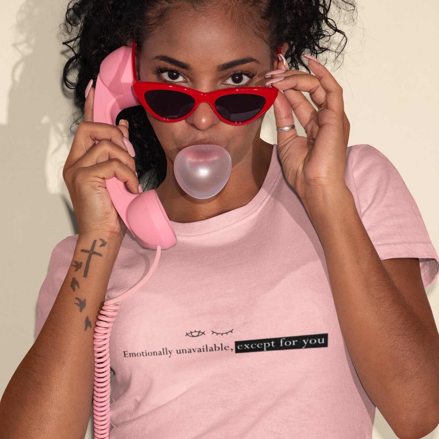 Emotionally Unavailable Except for You Minimalist Unisex T-Shirt