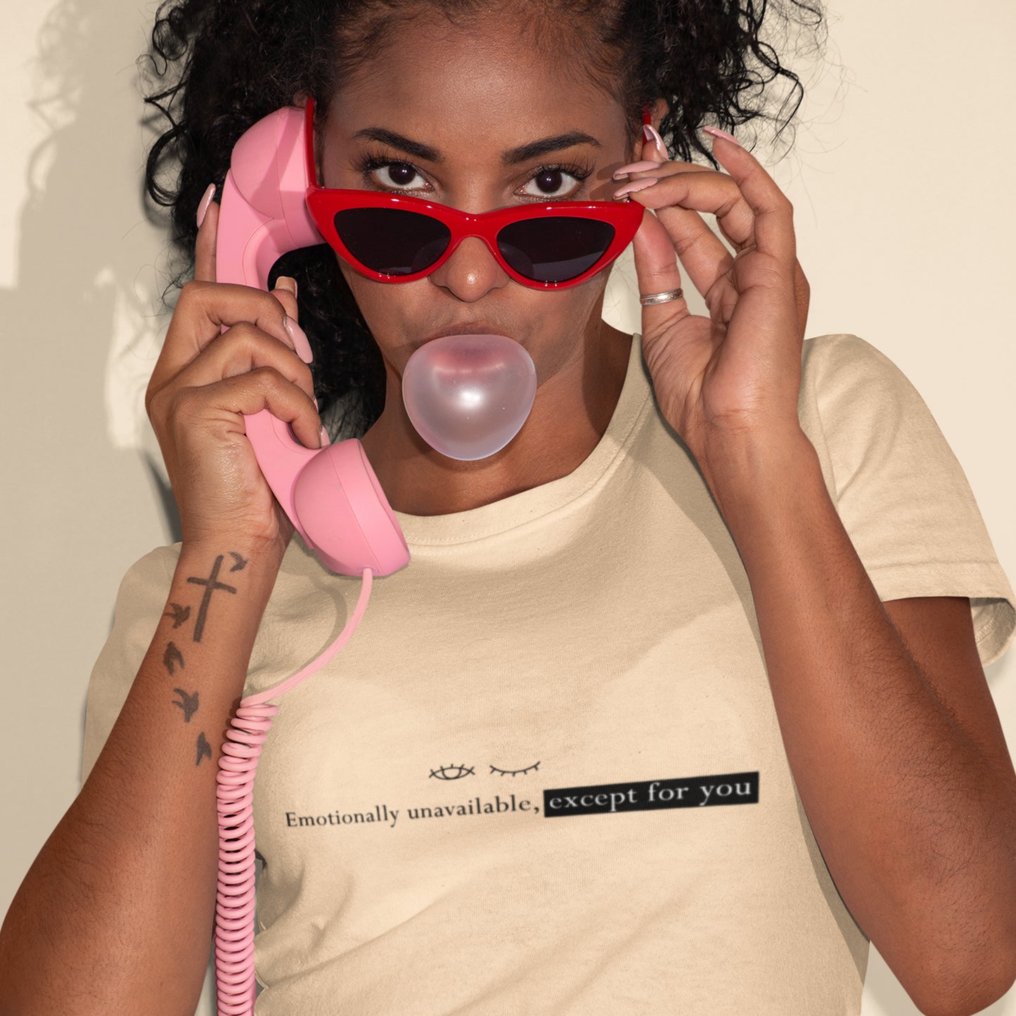 Emotionally Unavailable Except for You Minimalist Unisex T-Shirt