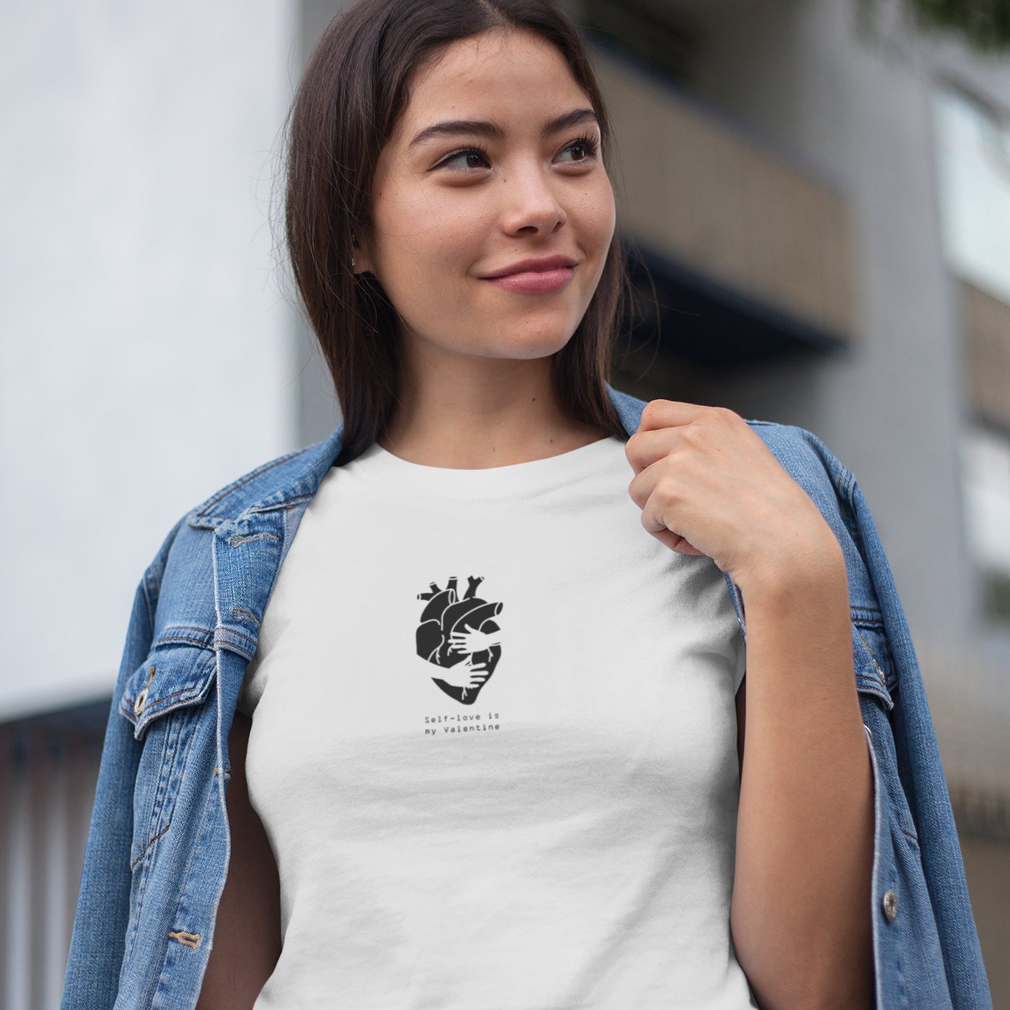 Self Love Is My Valentine Shirt - Anatomical Heart Aesthetic Tee