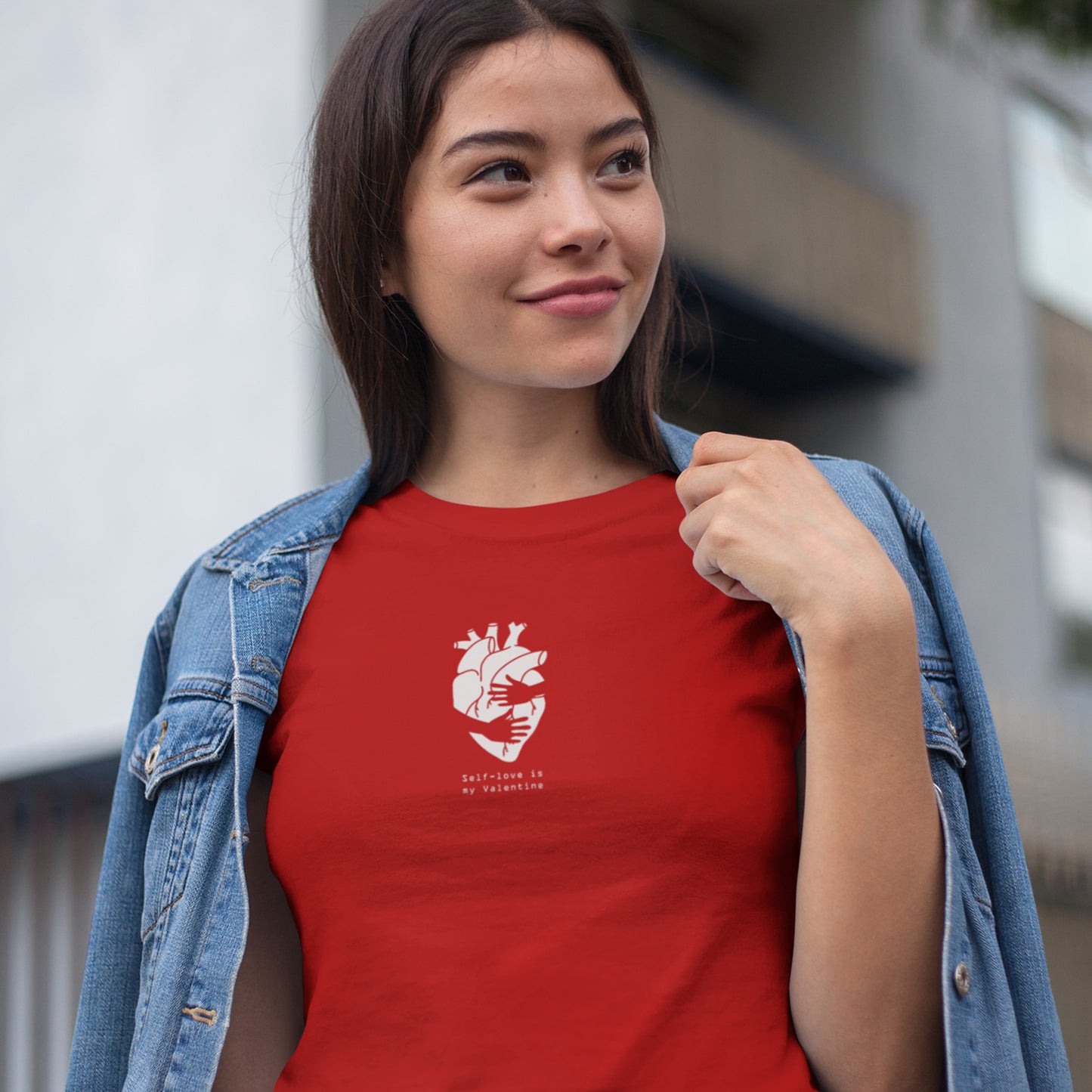 Self Love Is My Valentine Shirt - Anatomical Heart Aesthetic Tee