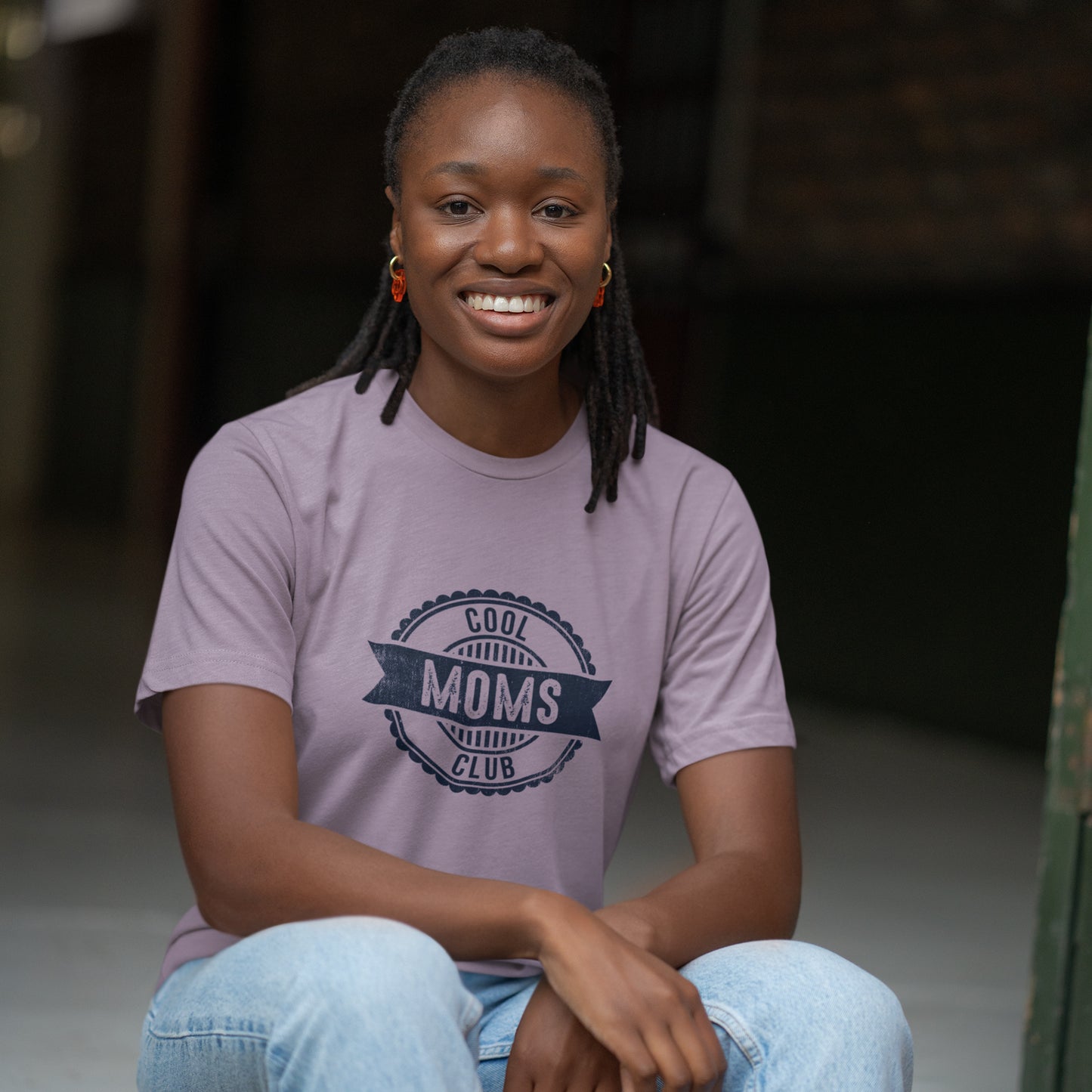 Cool Moms Club Vintage Graphic Tee for Women