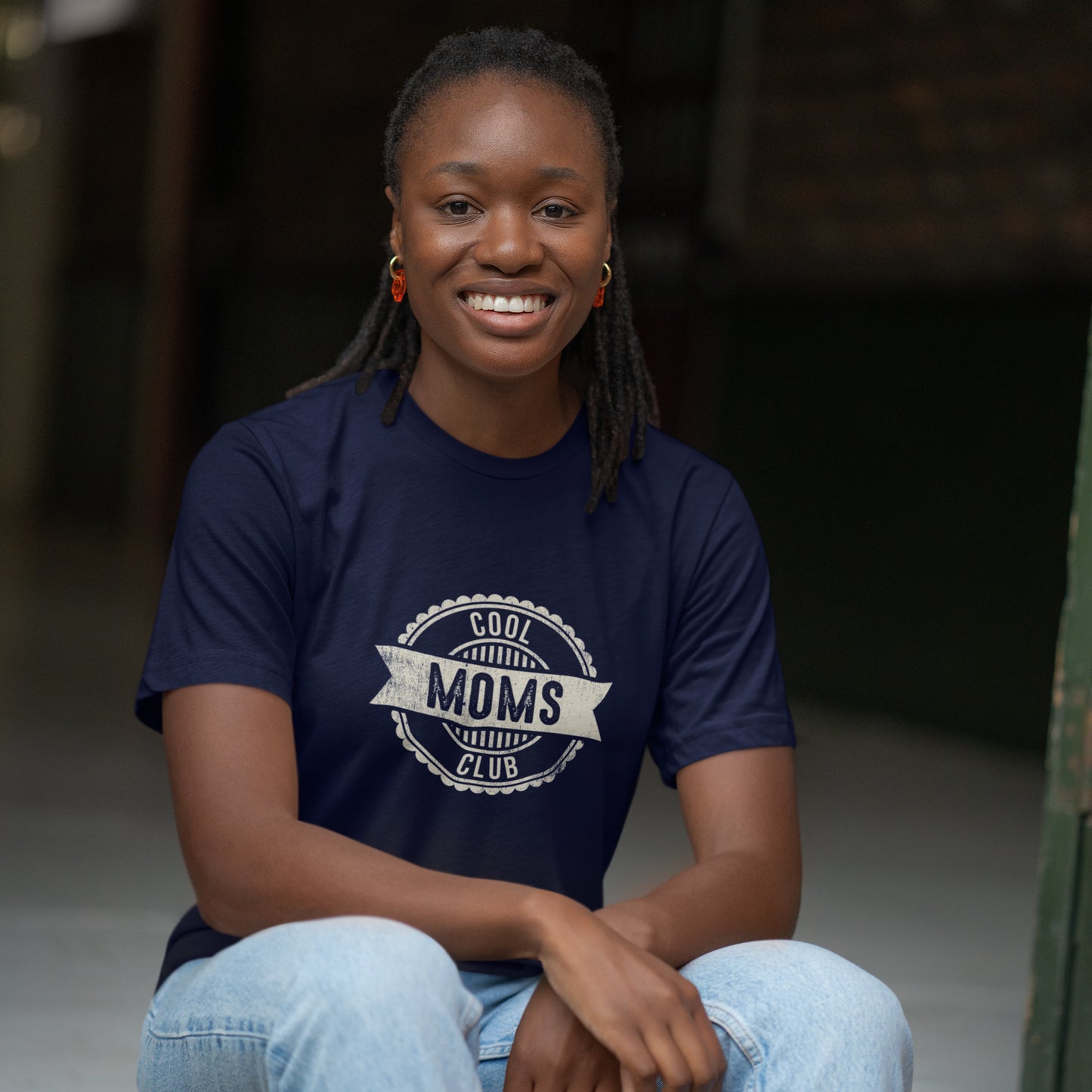 Cool Moms Club Vintage Graphic Tee for Women