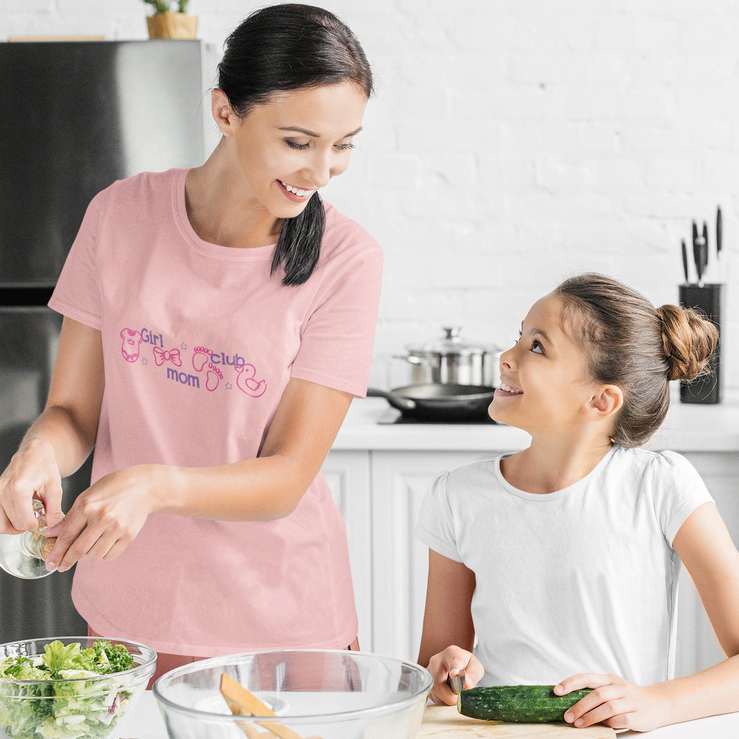 Girl Mom Club Shirt, Cute Girl Mom T-Shirt