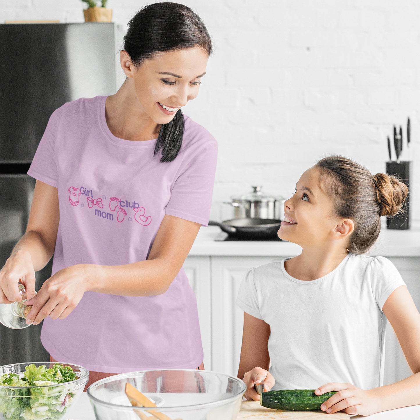 Girl Mom Club Shirt, Cute Girl Mom T-Shirt