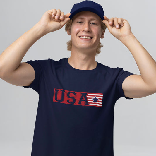USA Soccer Shirt Patriotic, American Flag Soccer Tee, USA Sports Shirt, 4th of July Shirt, USA Fan Shirt