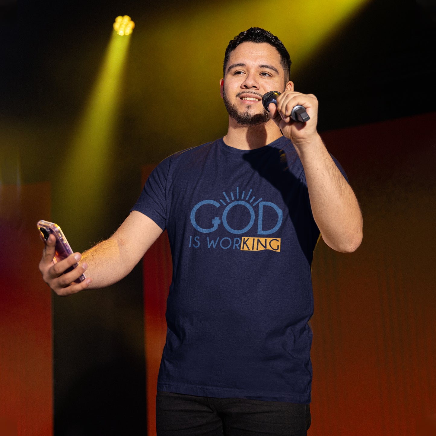 God Is Working Shirt, Christian Inspirational Tee, Faith Based T-Shirt, Motivational Christian Shirt, Spiritual Quote Tee
