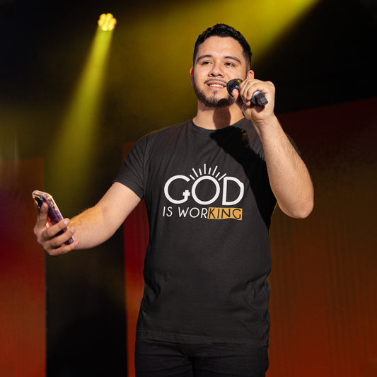 God Is Working Shirt, Christian Inspirational Tee, Faith Based T-Shirt, Motivational Christian Shirt, Spiritual Quote Tee