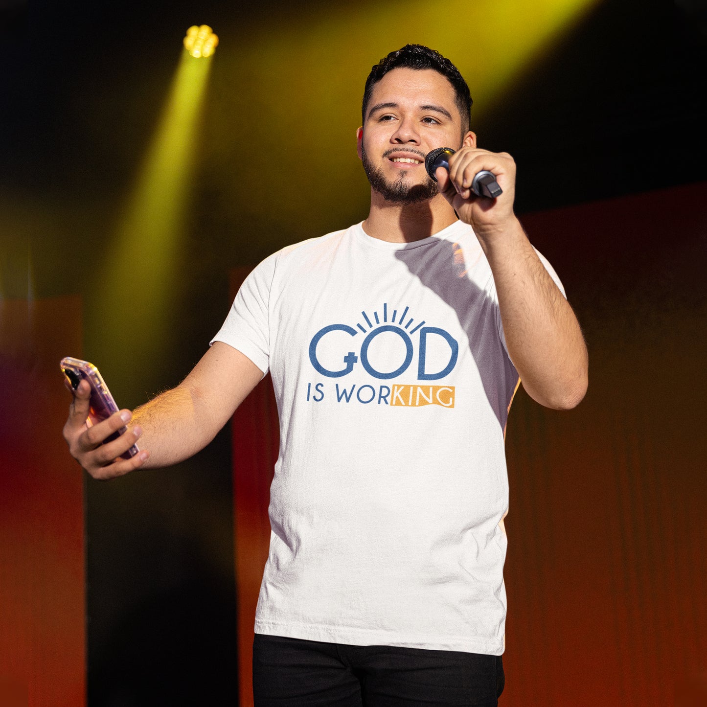 God Is Working Shirt, Christian Inspirational Tee, Faith Based T-Shirt, Motivational Christian Shirt, Spiritual Quote Tee