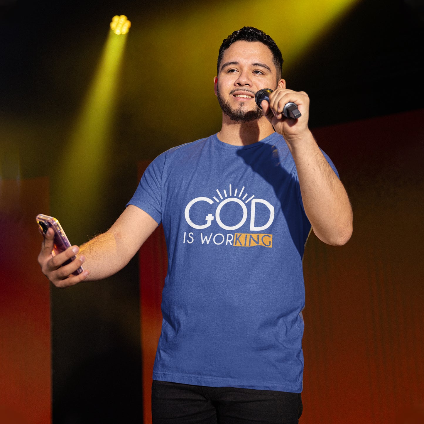 God Is Working Shirt, Christian Inspirational Tee, Faith Based T-Shirt, Motivational Christian Shirt, Spiritual Quote Tee