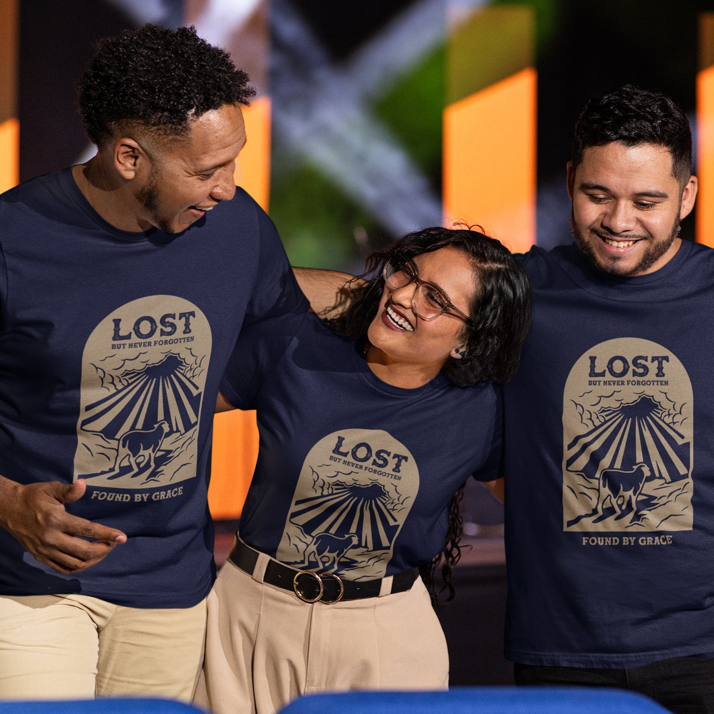 Lost But Never Forgotten Christian Shirt | Found By Grace Graphic Tee