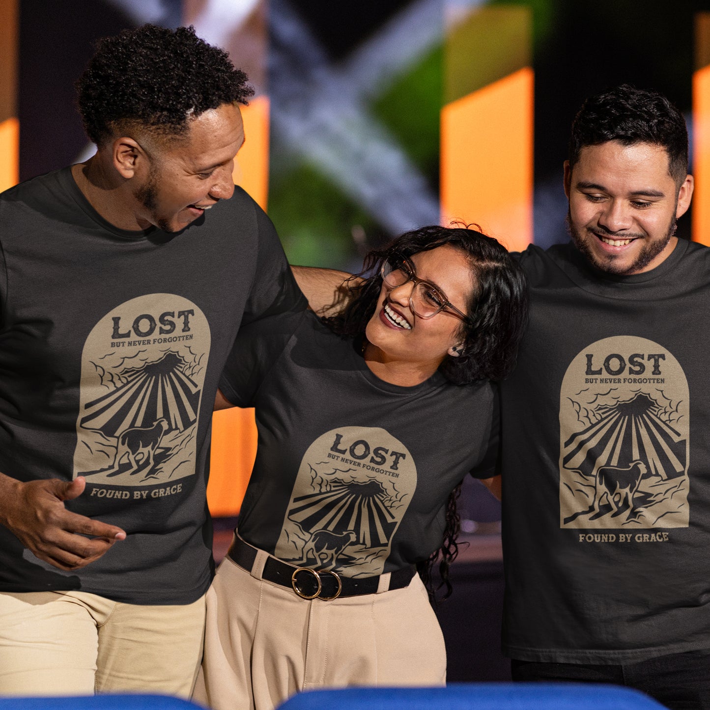 Lost But Never Forgotten Christian Shirt | Found By Grace Graphic Tee
