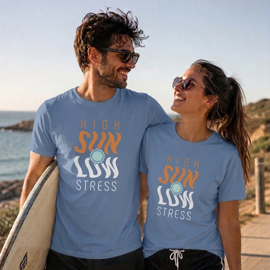 High Sun Stress Shirt | Funny Summer Beach Graphic Tee
