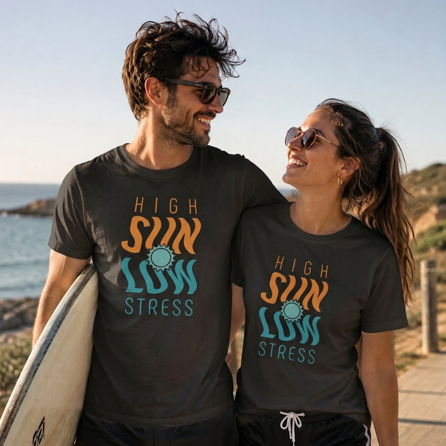 High Sun Stress Shirt | Funny Summer Beach Graphic Tee