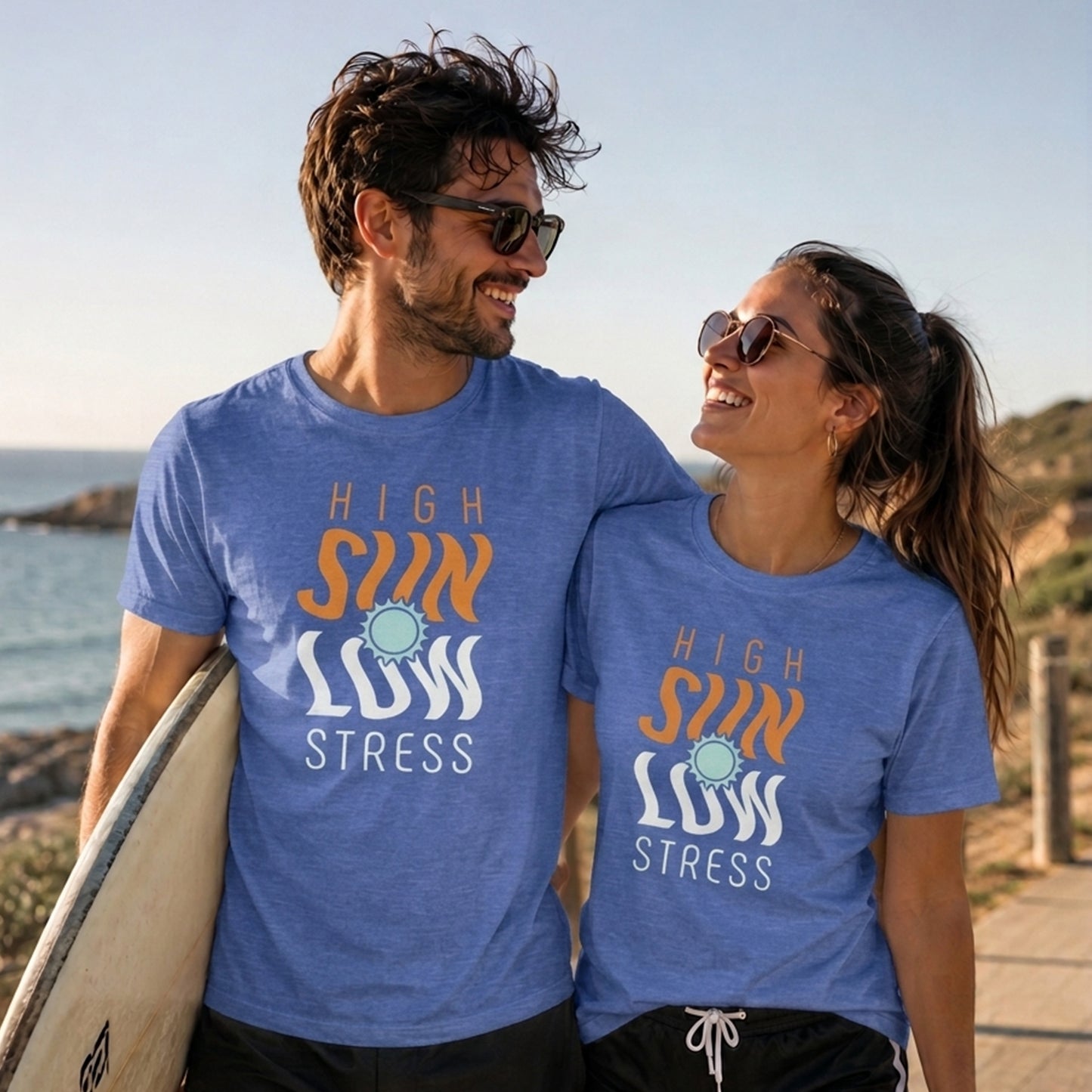 High Sun Stress Shirt | Funny Summer Beach Graphic Tee