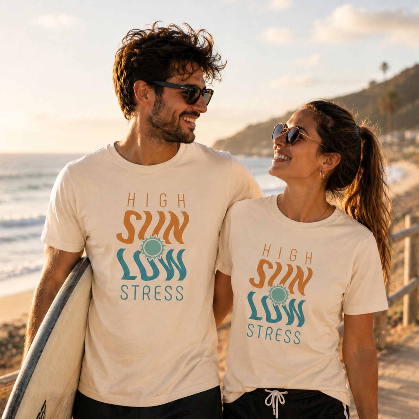 High Sun Stress Shirt | Funny Summer Beach Graphic Tee