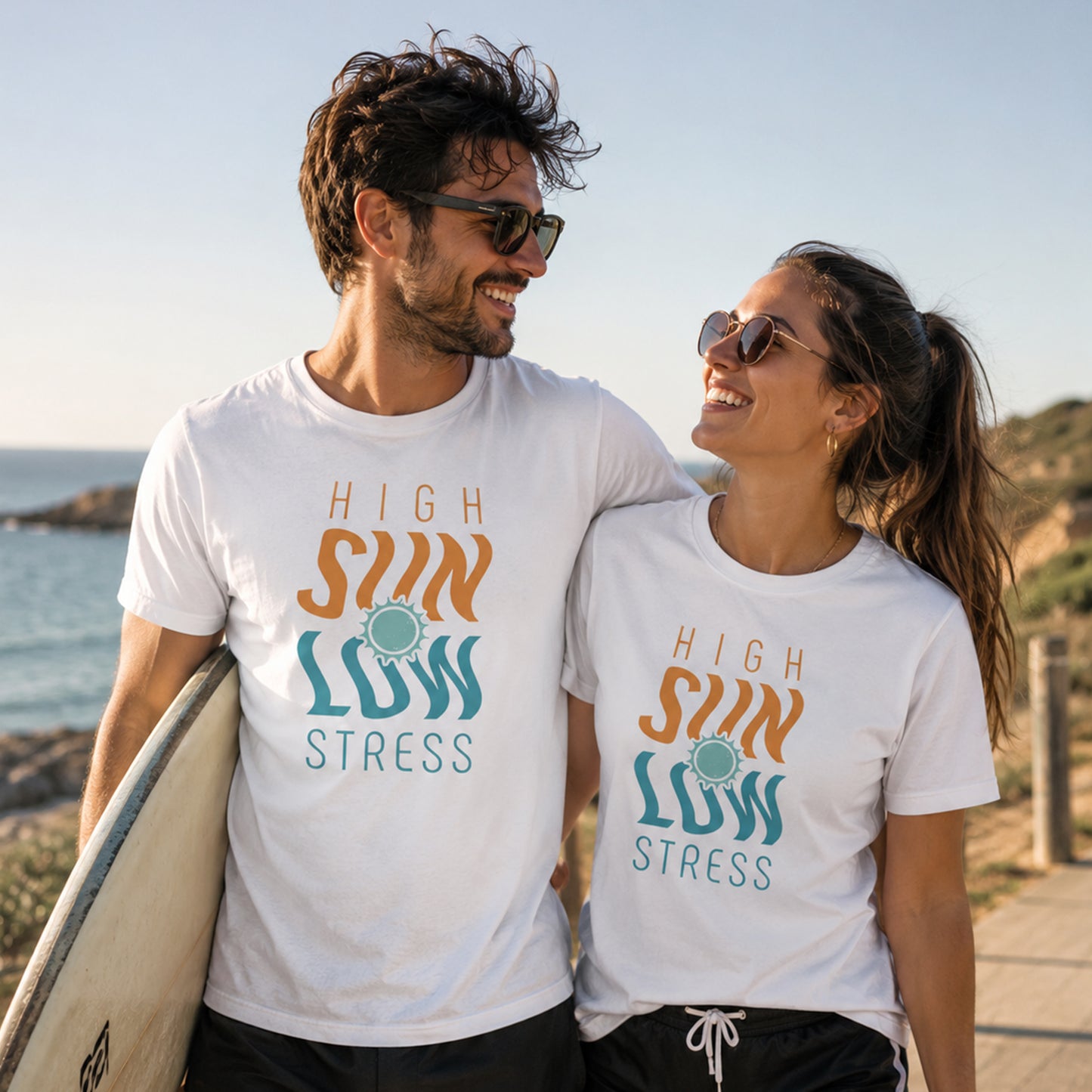 High Sun Stress Shirt | Funny Summer Beach Graphic Tee