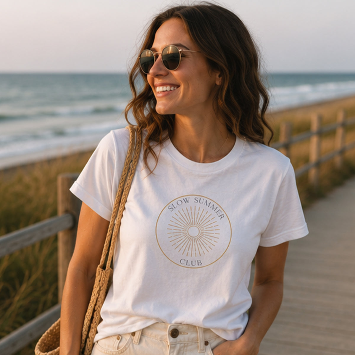 Slow Summer Club Shirt - Coastal Lifestyle Graphic Tee