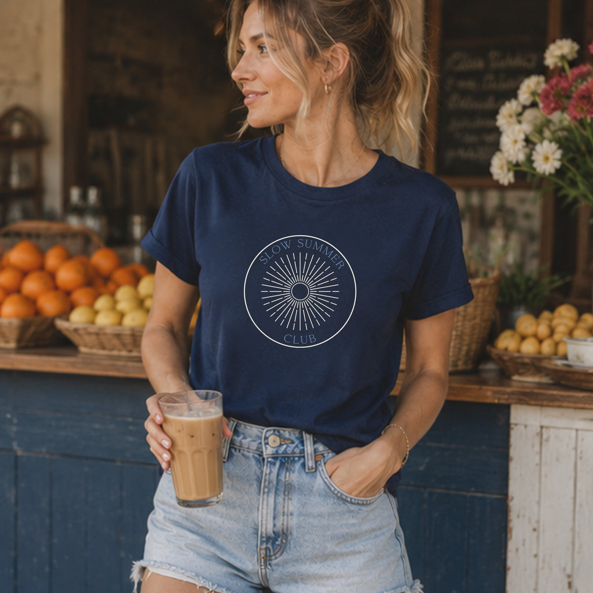 Slow Summer Club Shirt - Coastal Lifestyle Graphic Tee
