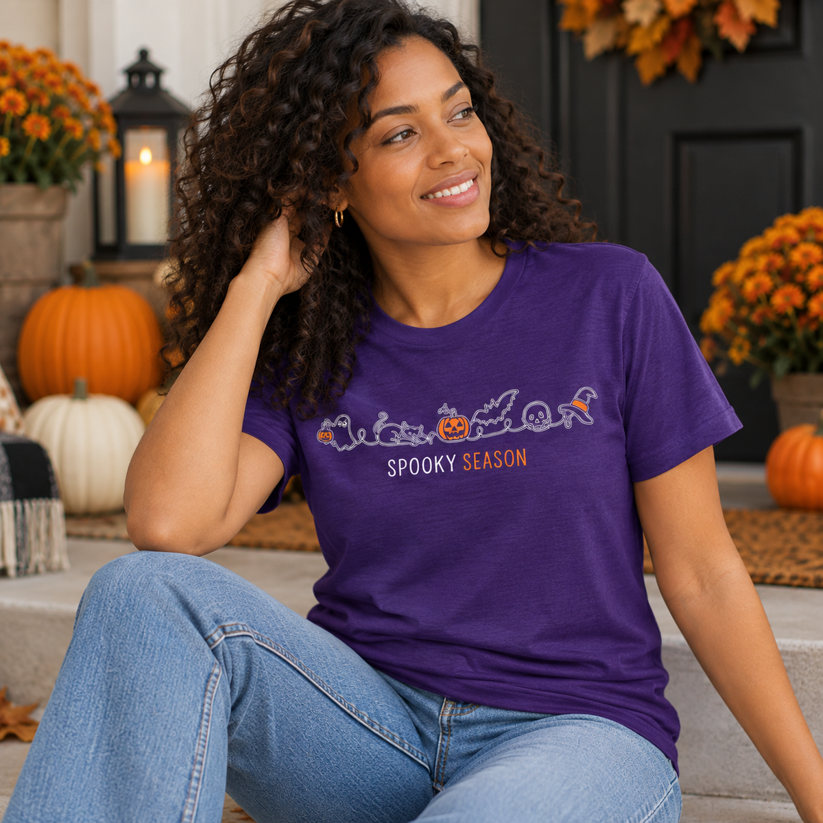Spooky Season Halloween Shirt – Cute Minimalist Graphic Tee