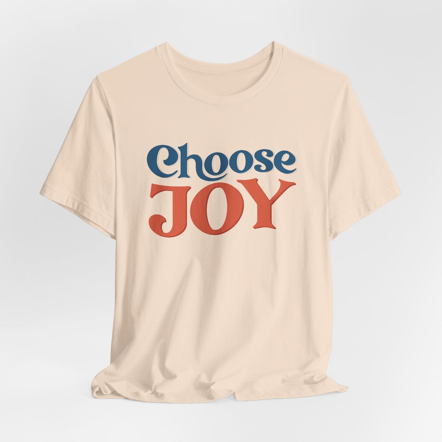 Choose Joy Retro Typography Graphic Tee