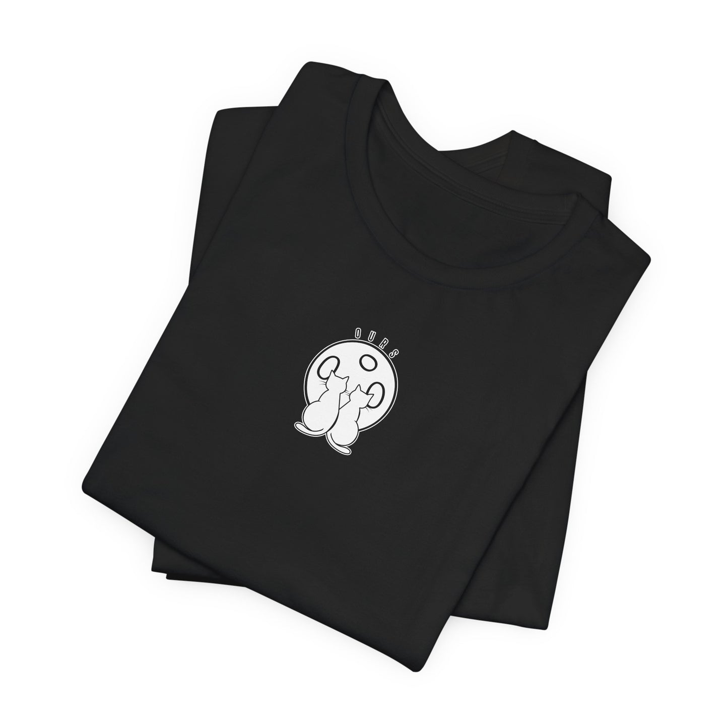 Ours Cat Couple Moon T-Shirt