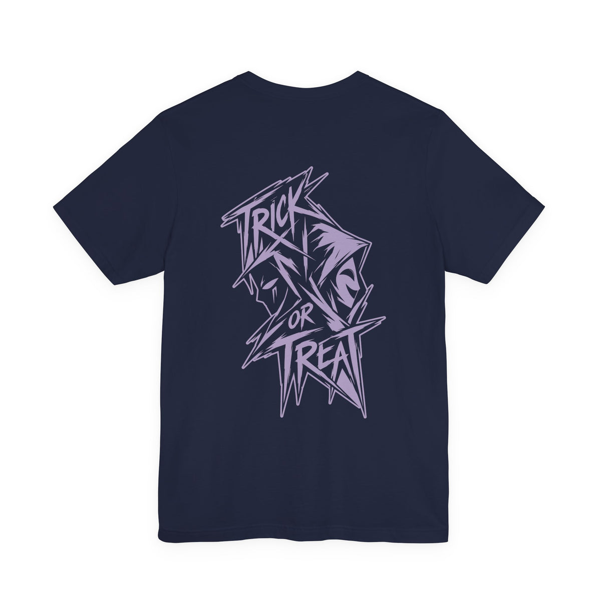 Trick or Treat Halloween Shirt - Spooky Back Print Graphic Tee