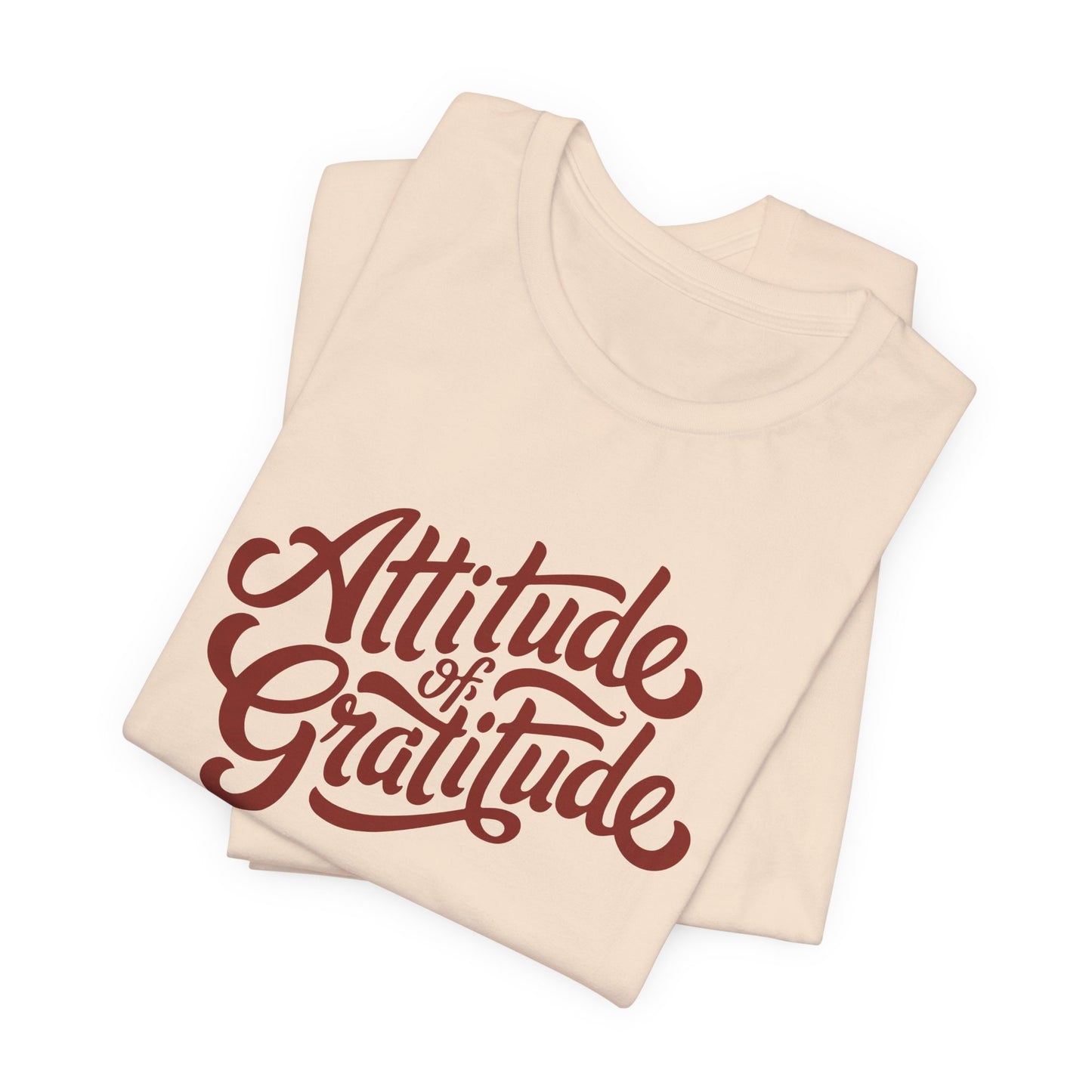 Attitude of Gratitude Shirt – Positive Thanksgiving Fall Tee with Inspirational Quote