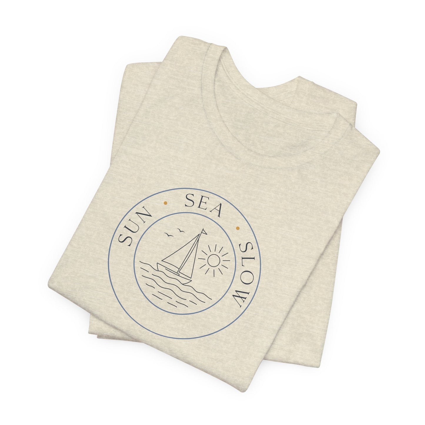 Sun Sea Slow Shirt - Coastal Sailing Graphic Tee