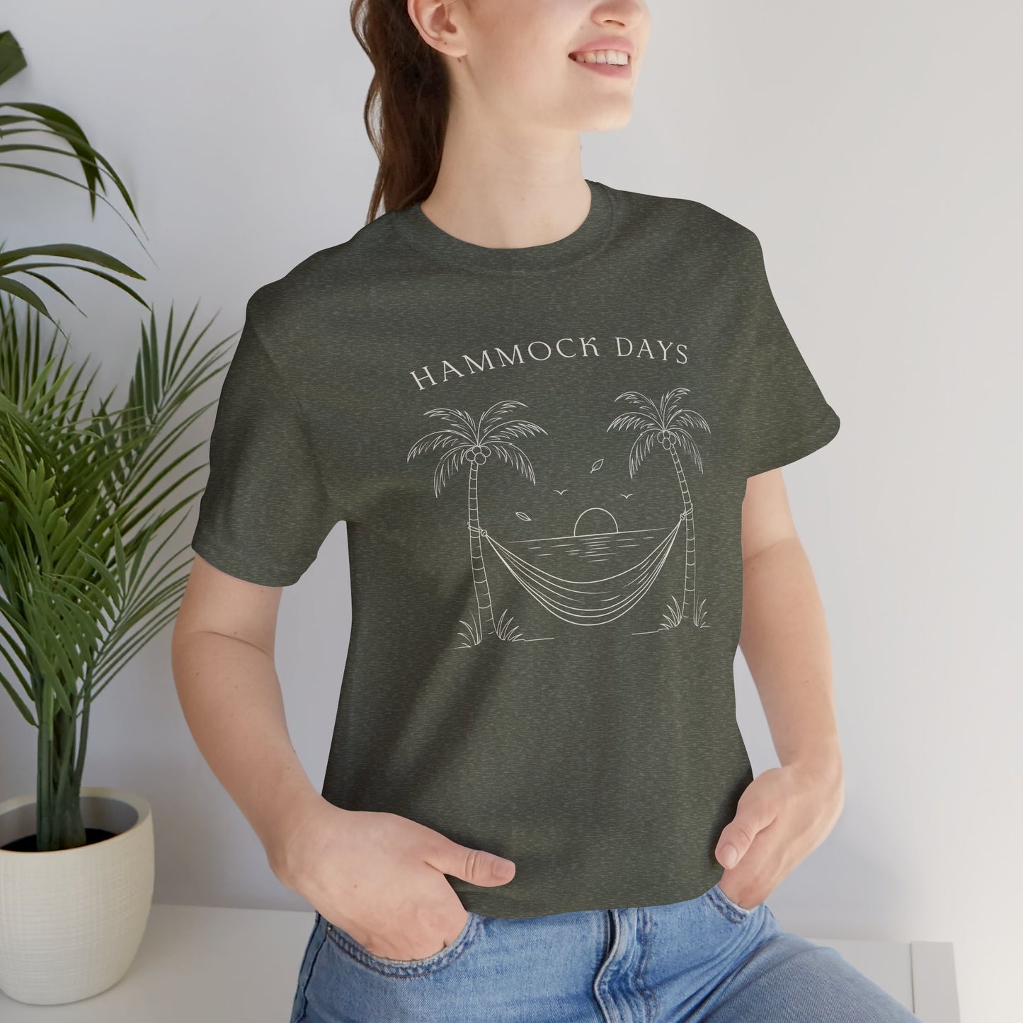 Hammock Days Shirt - Tropical Beach Vacation Graphic Tee