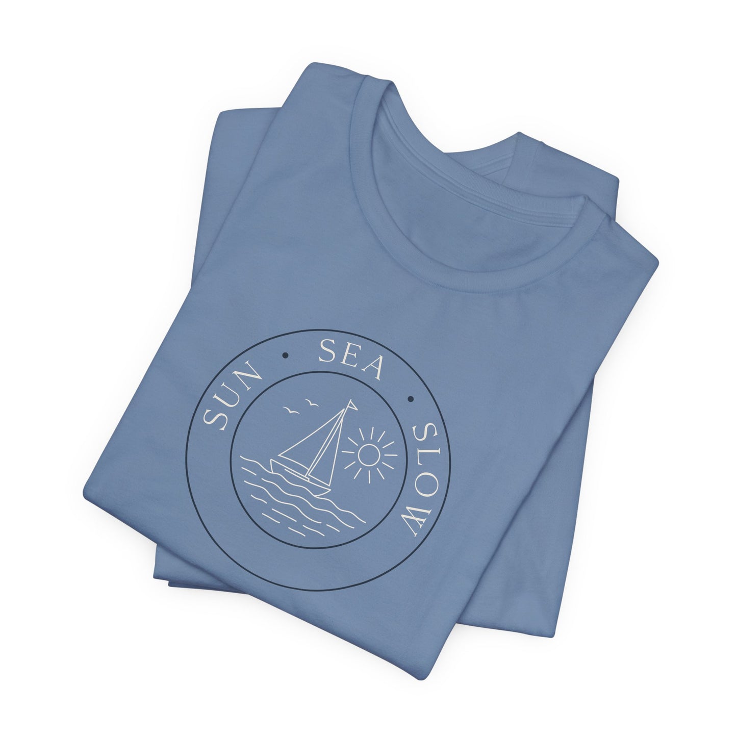Sun Sea Slow Shirt - Coastal Sailing Graphic Tee