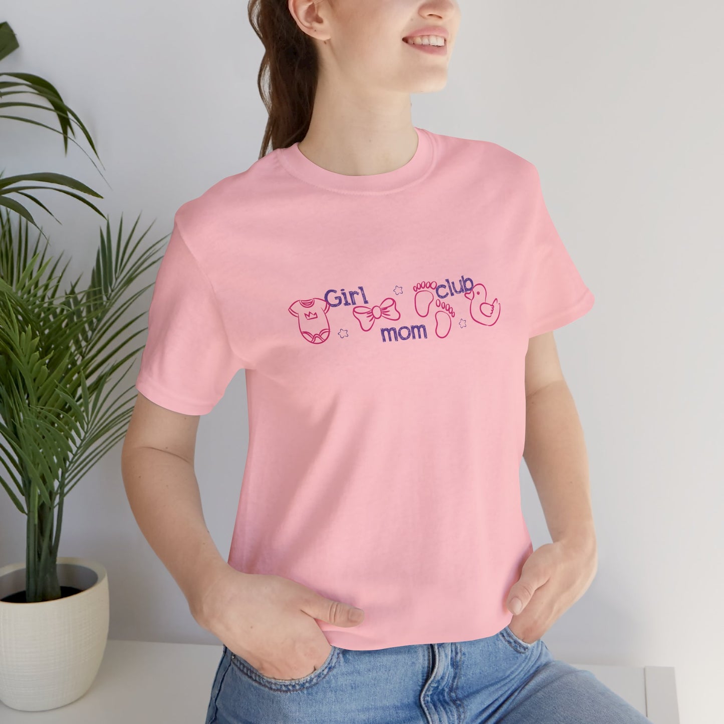 Girl Mom Club Shirt, Cute Girl Mom T-Shirt