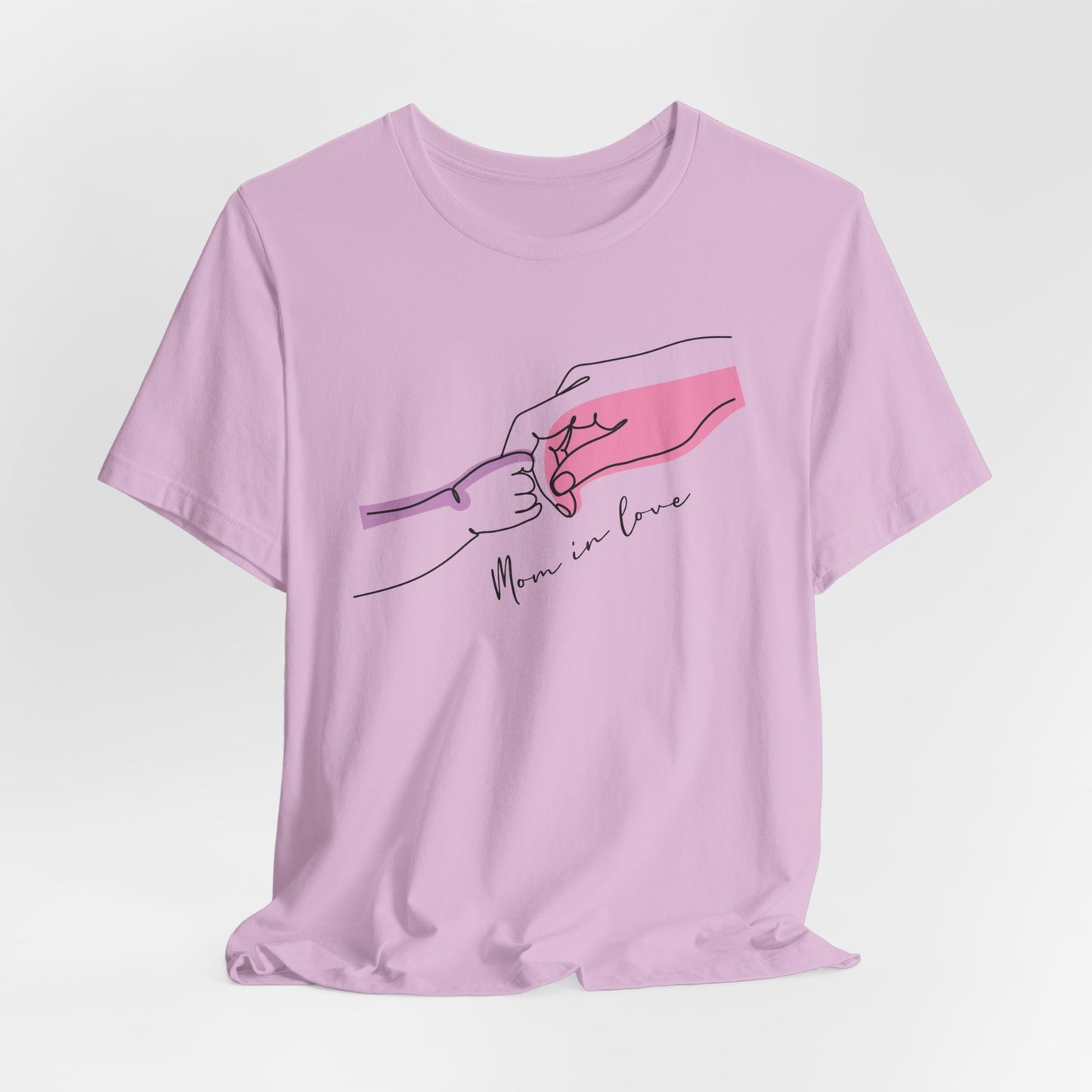 Mother and Child Line Art T-Shirt – Minimalist Mom Love Graphic Tee