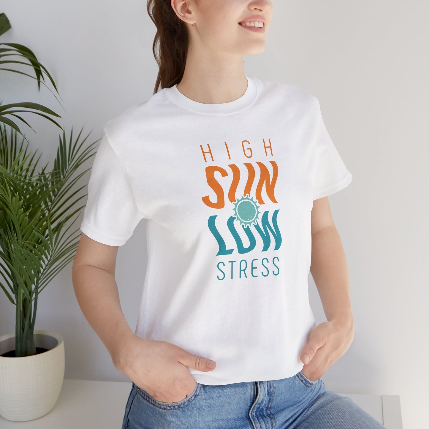 High Sun Stress Shirt | Funny Summer Beach Graphic Tee