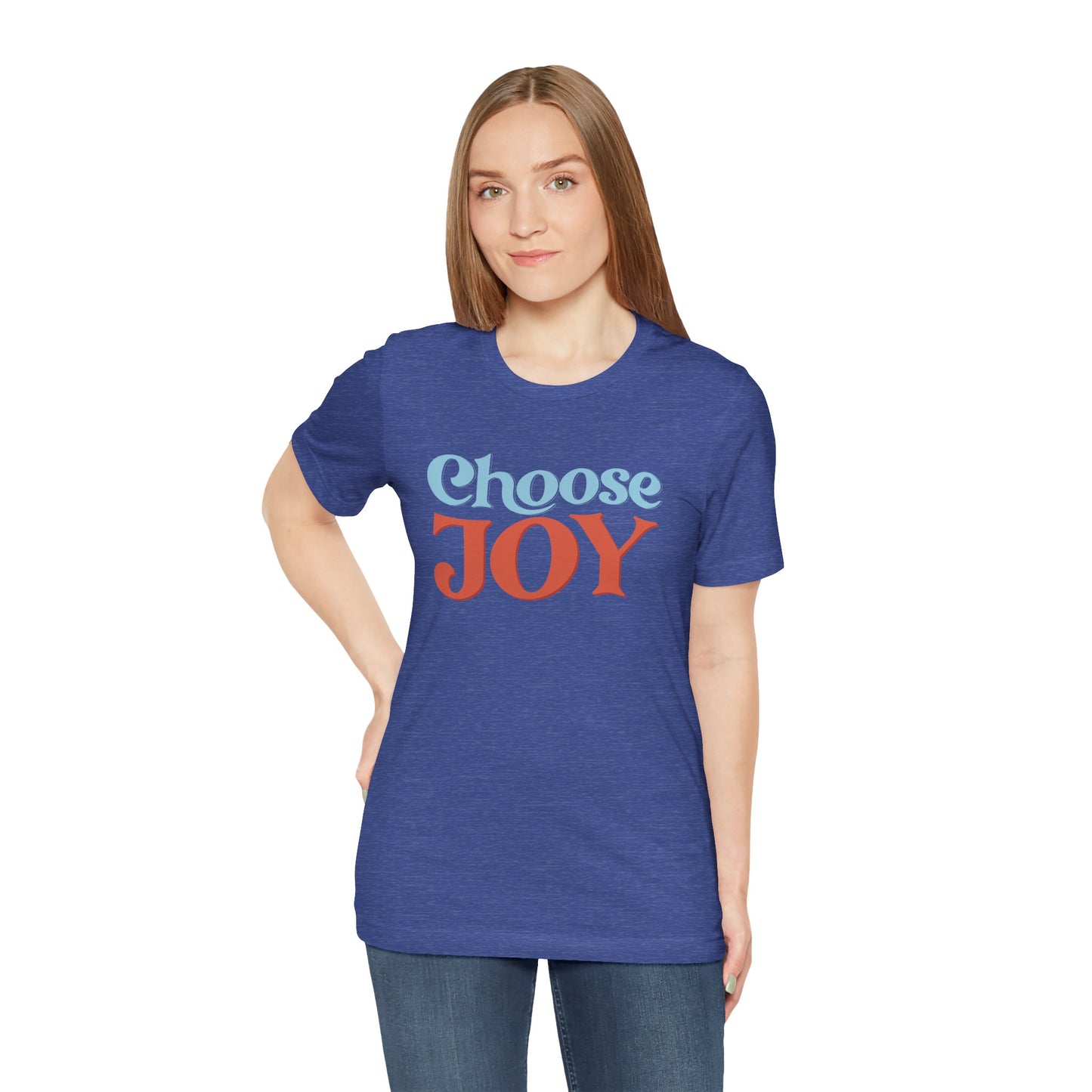 Choose Joy Retro Typography Graphic Tee