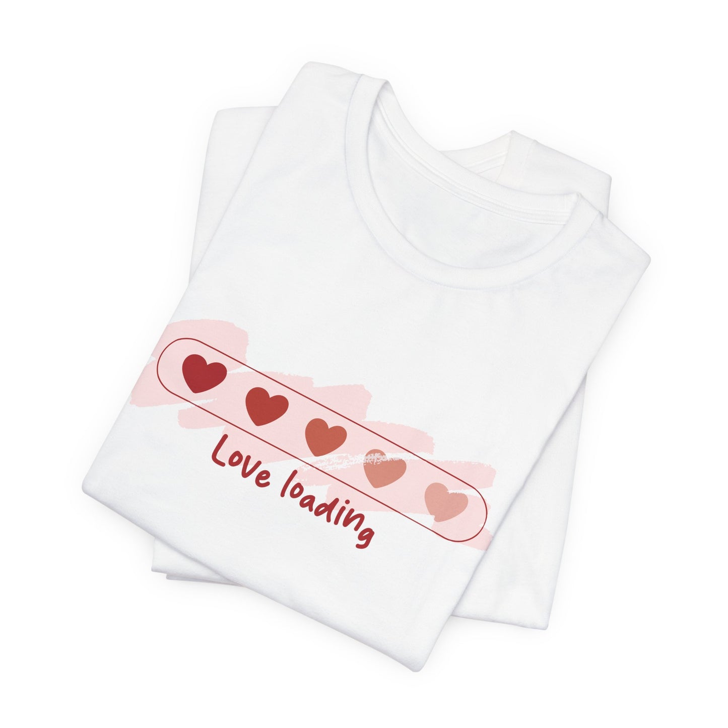 Love Loading T-Shirt – Cute Heart Progress Bar Valentine Shirt