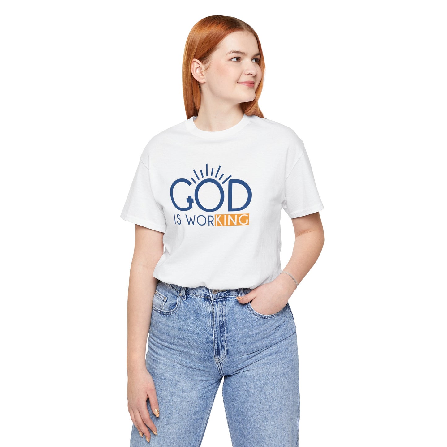 God Is Working Shirt, Christian Inspirational Tee, Faith Based T-Shirt, Motivational Christian Shirt, Spiritual Quote Tee