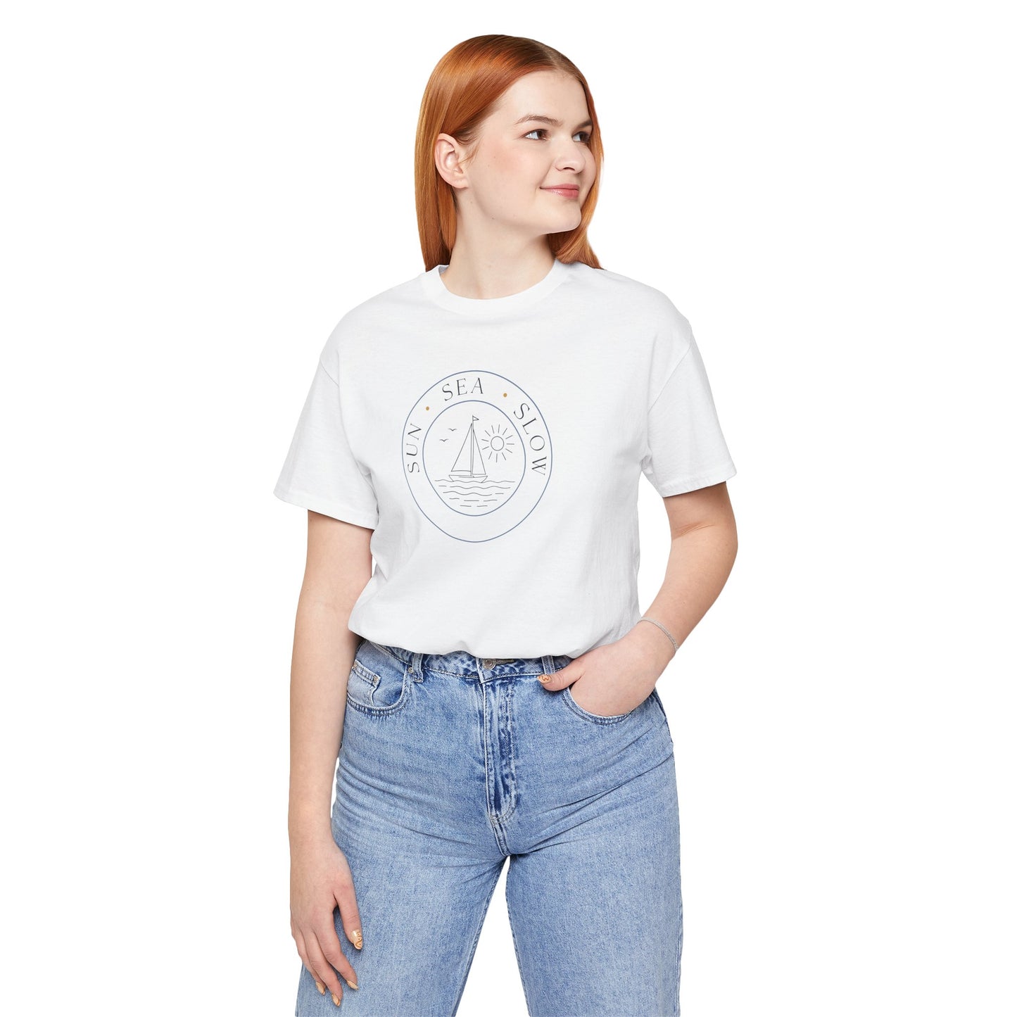 Sun Sea Slow Shirt - Coastal Sailing Graphic Tee