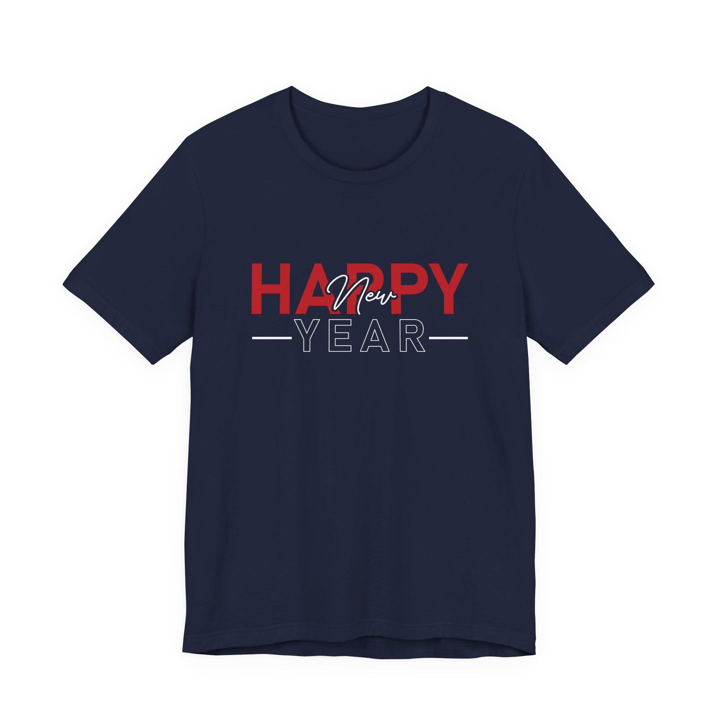 Happy New Year T-Shirt – Modern Minimalist New Year Celebration Tee