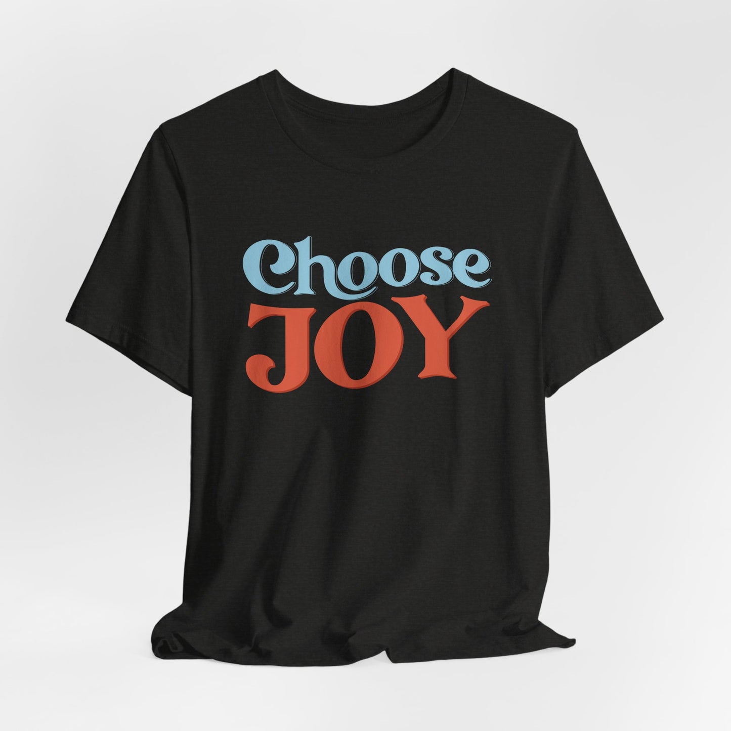 Choose Joy Retro Typography Graphic Tee