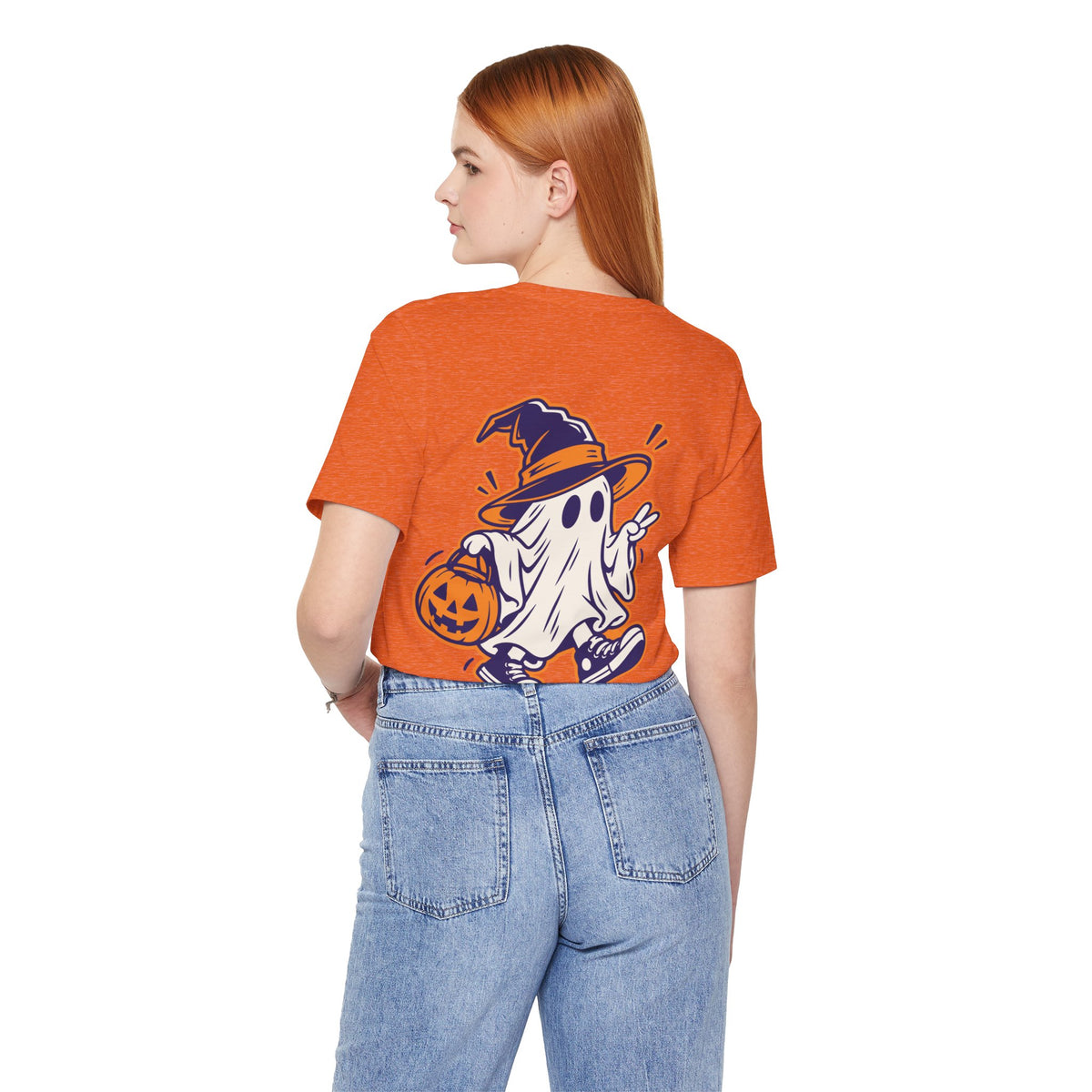 Cute Ghost Halloween Shirt – Witch & Pumpkin Spooky Graphic Tee