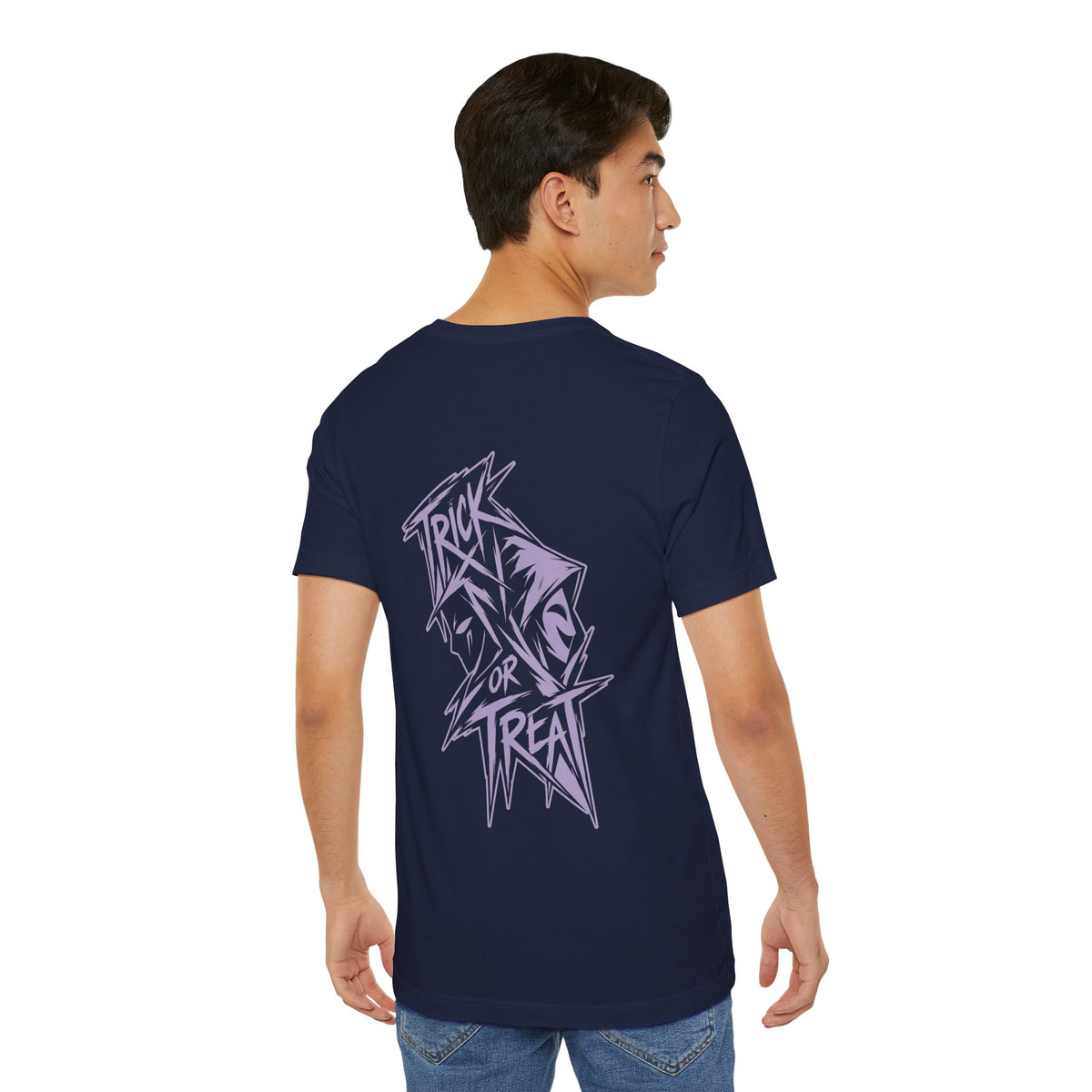 Trick or Treat Halloween Shirt - Spooky Back Print Graphic Tee