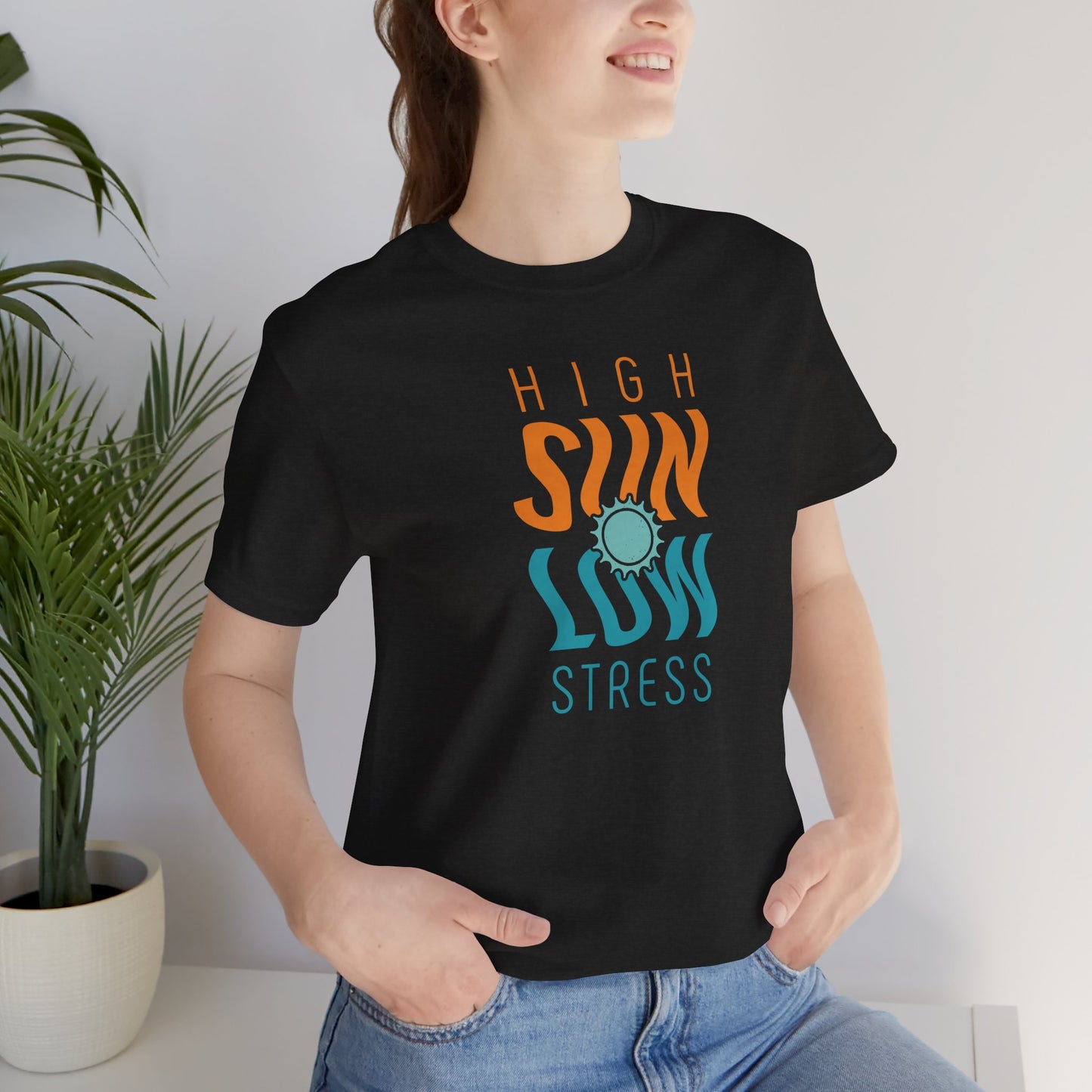 High Sun Stress Shirt | Funny Summer Beach Graphic Tee