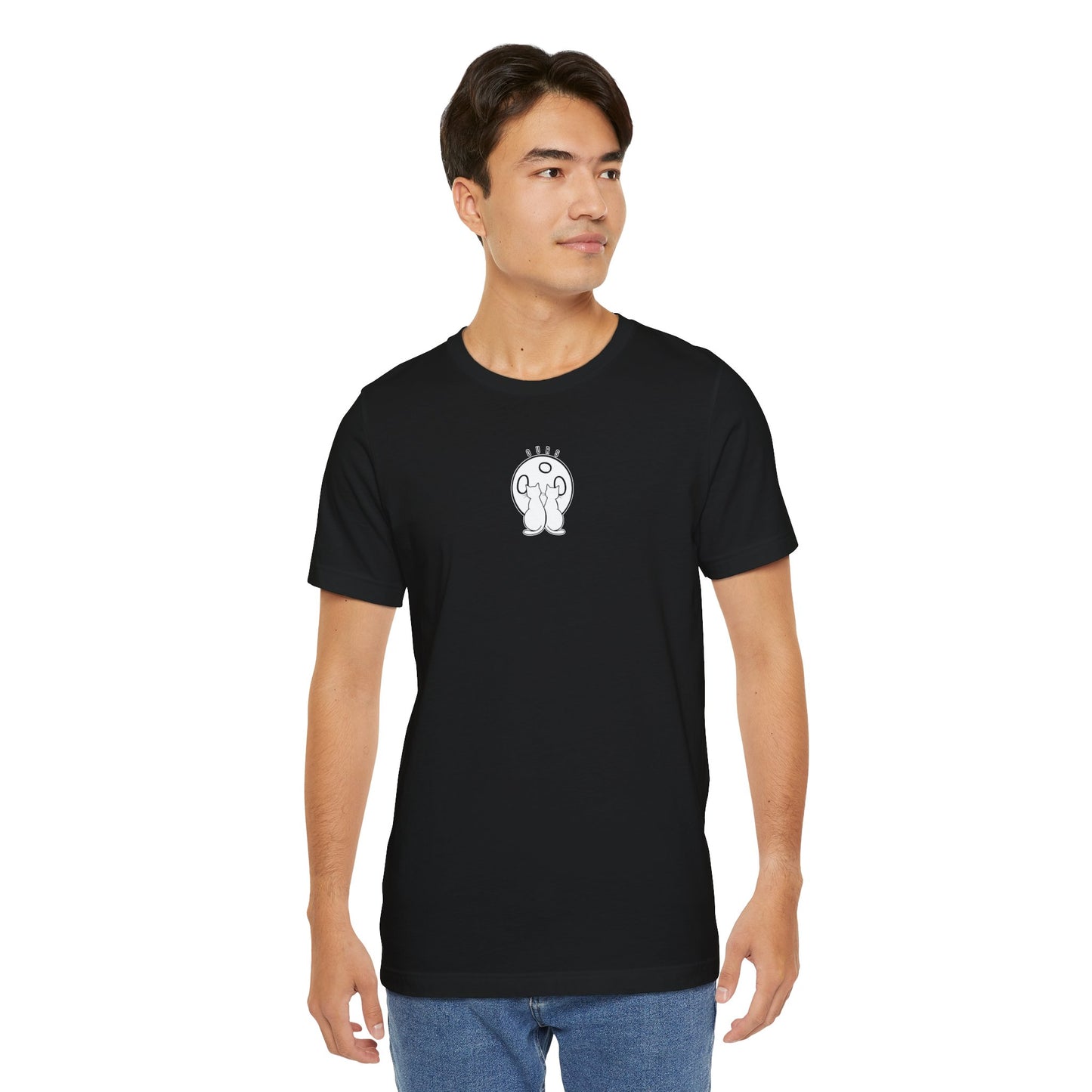 Ours Cat Couple Moon T-Shirt