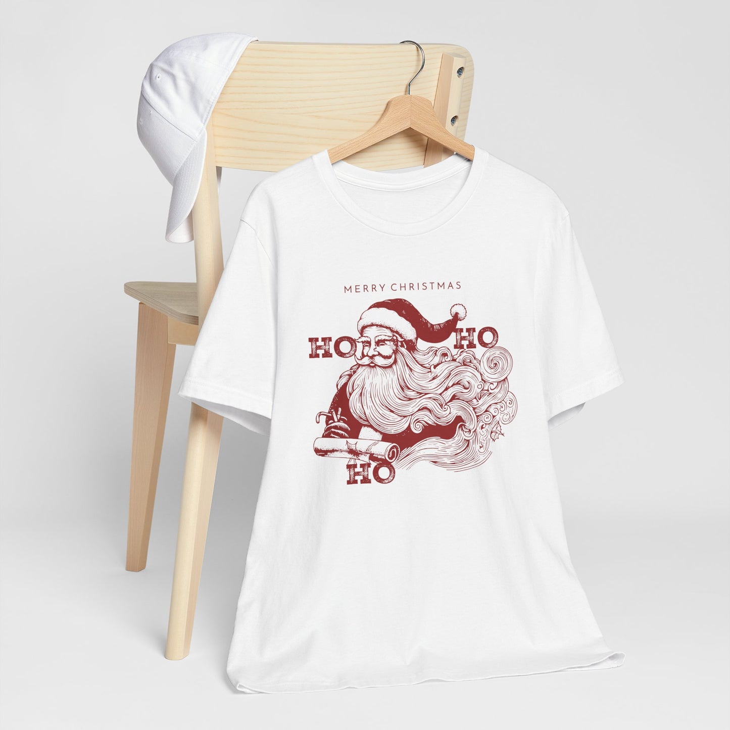 Vintage Santa Claus "Ho Ho Ho" Christmas T-Shirt – Retro Merry Christmas Holiday Tee